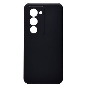 Силиконовый чехол Xiaomi Redmi 15 с закрытой камерой черный