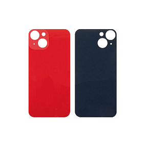 Задняя крышка iPhone 14 (стекло) красный orig fabric