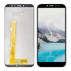 Дисплей для телефона Alcatel OT-5024D (1S)/BQ 5528L Strike Forward в сборе с тачскрином Черный