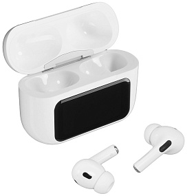 Bluetooth-наушники беспроводные Hoco EW72 с дисплеем белые