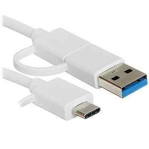 Хаб Xiaomi USB-A/Type-C 4 в 1 (XMSTFXQ01YM) белый