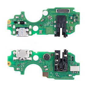 Шлейф Tecno POP 7 (BF6) плата на системный разъем/разъем гарнитуры/микрофон - Премиум