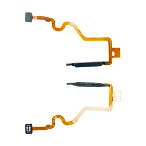 Шлейф Tecno Spark 20 (KJ5/KJ5n) сканер отпечатка пальцев Черный