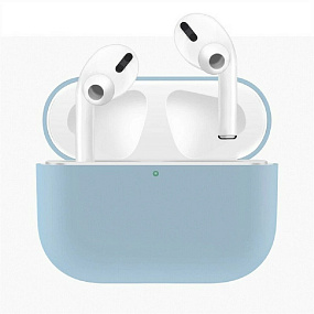 Кейс для Apple AirPods Pro 2 Soft touch голубой