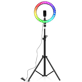 Кольцевая лампа для фото RGB 33см (MJ33)