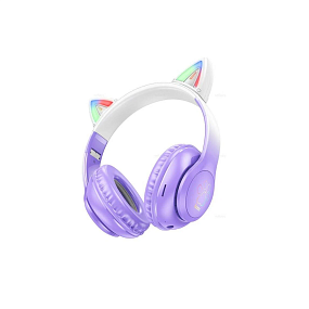 Bluetooth-наушники Hoco W42 полноразмерные Ушки фиолетовые