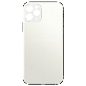 Задняя крышка iPhone 11 Pro Max (стекло) Серебро orig fabric