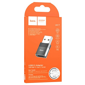 Переходник USB (папа) - Type-C (мама) Hoco (UA17)