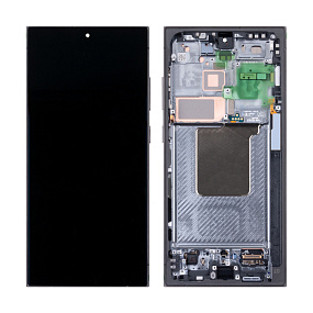 Дисплей для телефона Samsung S928B (S24 Ultra) модуль Черный (Сервисный Оригинал) (МТ)
