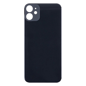 Задняя крышка iPhone 11 (стекло) черный - Премиум