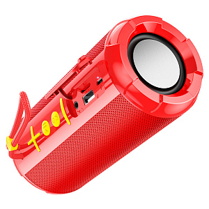 Колонка Borofone BR15 (Bluetooth/MicroSD/USB/FM/AUX) 10W красная