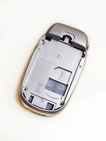 корпус для телефона LG KG220 +ср.ч. серый