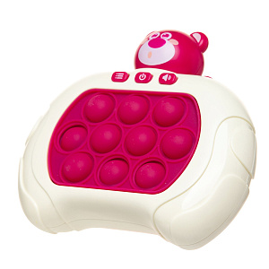 Игрушка электронный Pop IT белый/розовый