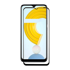 Защитное стекло Oppo Realme C20/C11(2021)/C25/C25s/C30/C31/C35/C33 2.5D/3D черное