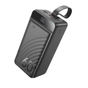 Портативное зарядное устройство Hoco J123C 2USB/Micro/Type-C 22.5W+PD20W 60000mAh черный