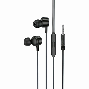 Наушники Borofone BM94 внутриканальные с микрофоном черные