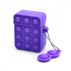 Кейс для Apple AirPods/AirPods 2 Pop-it фиолетовый