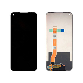 Дисплей для телефона Realme 8i/9i/Narzo 50 в сборе с тачскрином Черный