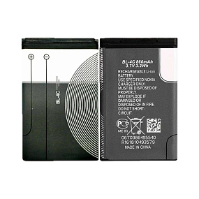 АКБ для телефона Nokia BL-4C 6100, 6300 - Премиум