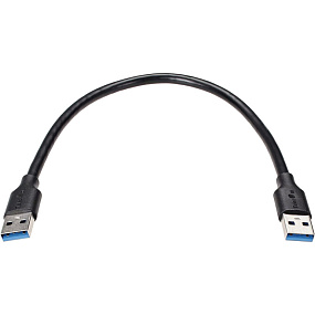 Кабель USB (папа) - USB (папа) 0,3м