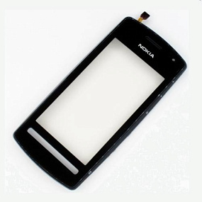 Сенсор для телефона Nokia 600 в сборе Черный