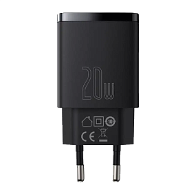 СЗУ-Type-C Baseus Compact 2 выход (CCXJ-B01) 20W 3A черный