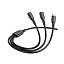 Дата кабель Borofone BX71 USB - micro/lightning/type-c 3в1 1м черный