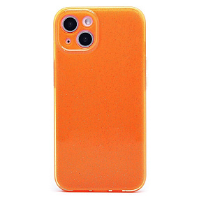 Кейс iPhone 13 силикон SC328 оранжевый