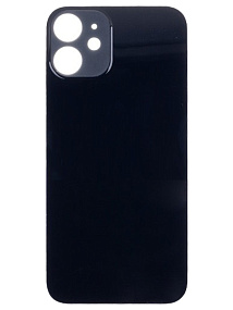 Задняя крышка iPhone 12 mini (стекло) черный - Премиум