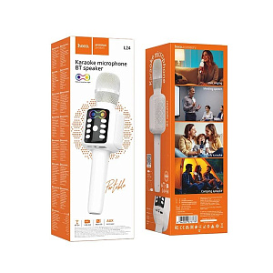 Микрофон беспроводной Hoco L24 белый