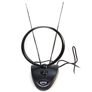 Антенна комнатная DVB-T2 и ДМВ+МВ активная SAI 208