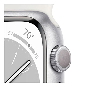 Часы наручные Apple Watch S8 41mm серебро/белый
