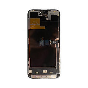 Дисплей для телефона iPhone 14 Pro Max в сборе Черный - DD (Soft OLED, 120 Гц) (MT)