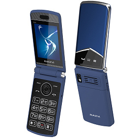 Мобильный телефон Maxvi E11 Blue-silver(УЦЕНКА) потертости