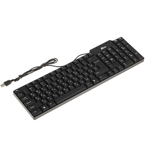 Клавиатура Ritmix RKB-111 USB 103 клавиши черная