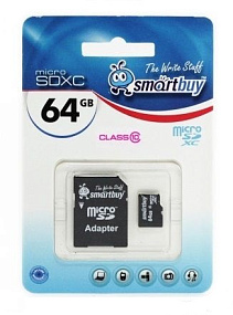 MicroSD 64Gb SmartBay Class 10 +SD adapter