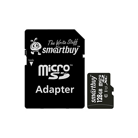 MicroSD 128Gb SmartBuy 10 UHS-I 100Mb/s +SD adapter