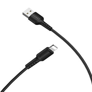 Дата кабель lightning - USB Borofone BX16 2.4A 1м черный