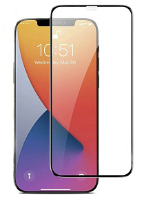Защитное стекло iPhone 13/13 Pro/14/16E/17E 3D черное