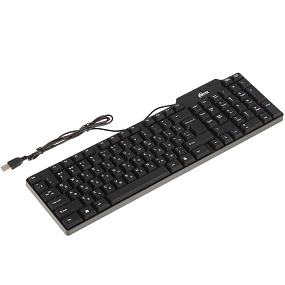 Клавиатура Ritmix RKB-111 USB 103 клавиши черная 