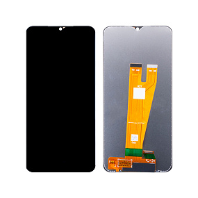 Дисплей для телефона Samsung A045F (A04) в сборе с тачскрином Черный - Оригинал