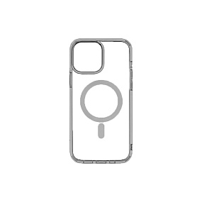 Кейс iPhone 14 силикон Magsafe прозрачный черный