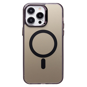 Кейс iPhone 14 Pro Max силикон SafeMag SM025 черный