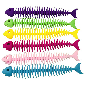 Игрушка антистресс "Скелет рыбы"