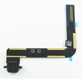 Шлейф iPad Air 1/iPad 5/6 9.7" 2013/2017/2018 на системный разъем Черный